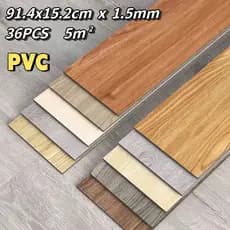 36/24/12PCS Piso Painel Revestimento Vinílico Adesivo Lavável Madeira 91,4x15,2cm Cobrindo 5㎡
