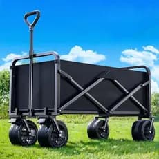 Carrinho Multiuso Para Camping Até 100kg Dobrável Camping Pesca Compras