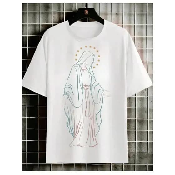 Camiseta Catolica Nossa Senhora das Graças 100% Algodão