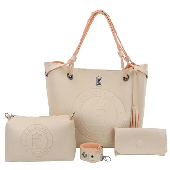 KIT BOLSA 03 EM 01 COURO ECOLOGICO LUXO PREMIUM LANCAMENTO 2026 LR17