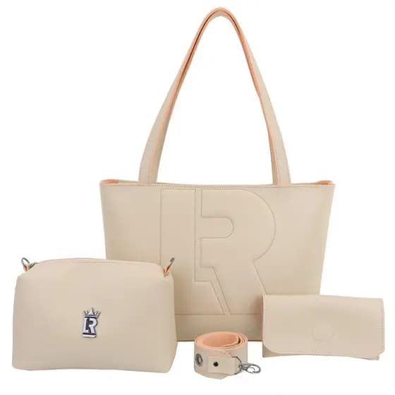 KIT BOLSA 03 EM 01 COURO ECOLOGICO LUXO PREMIUM LANCAMENTO 2026 LR18