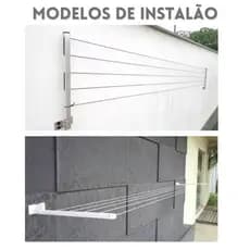 Varal Apartamento Retratil 4 metros Não Enferruja Aluminio