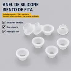 Anel De Silicone Veda Rosca Resistente Ao Calor Vedação Sem Vazamentos