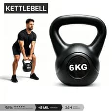 Kettlebell 6 Kg Treino Funcional Crossfit e Musculação Deend Treino em Casa  Funcional Fit