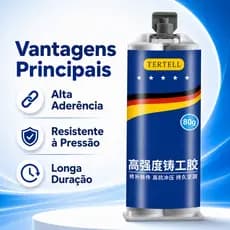 Cola De Reparo Industrial Forte Resistência Ao Calor Pasta De Metal Frio A + B Fundição Super Cola