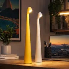 Luminária De Mesa Recarregável Flexível Sem Fio Led Portátil Leitura Estudo Sem Fio USB Luminária