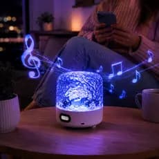 Com LED Rgb Caixinha SomLuminária Movimento Com Colorido Caixa De Som Bluetooth Quarto, Decoração