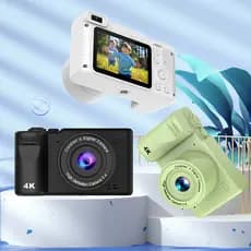 Câmera Digital 4k 96MP Ultra HD Zoom Autofoco Vlogging HD Fotográfica Câmera CCD Profissional