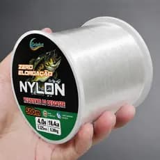 Nova 500m 1000m Linha de Pesca em Nylon  Cordão Transparente Fluorocarbono Forte Monofilamento 9-35 LB