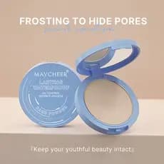 Fornecimento exclusivo transfronteiriço, venda quente MAYCHEER, sedoso, fosco, luz suave, pó prensado, à prova d'água, c