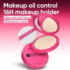 Cross-Border MAYCHEER HD Pó Pressionado Facial HD Corretivo Fosco de Longa Duração À Prova D 'Água Maquiagem Fixação Pó