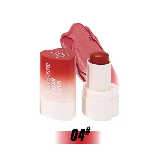 Novo estilo em forma de coração Blush vara vitalidade mancha rosa macio quatro cores fosco fácil de colorir boa mancha n