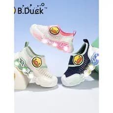 B.Duck Pequeno Pato Amarelo Sapatos Antiderrapantes Verão Meninas Sapatos Homens Sapatos Casuais Sandálias Respiráveis S