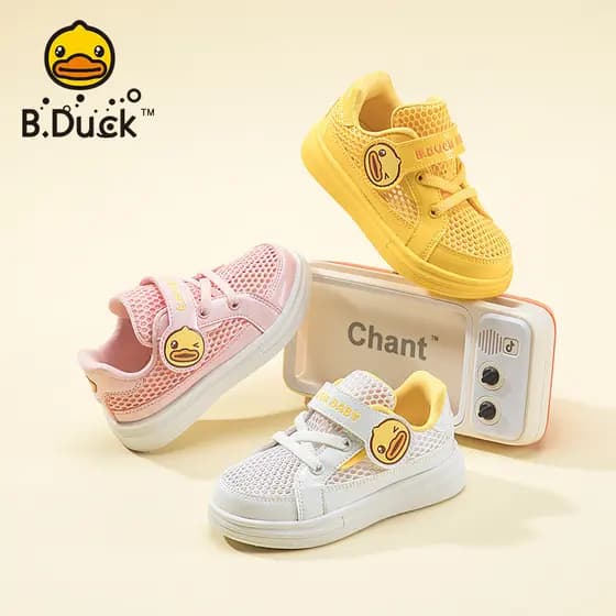 B.Duck Little Yellow Duck Calçados infantis Calçados esportivos de verão para crianças Tênis tamanho 22-30 POR1381021