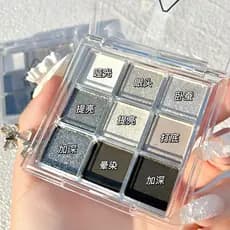 Dikalu genuíno escuro fumado nove cores sombra perolado pó fosco Halloween estilo europeu americano nicho paleta escura