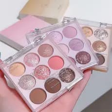 DIKALU Novo produto de nove cores verão sorvete série sombra sorvete brilho de água Blush paleta de sombras perolado fos