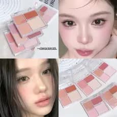 Love Light Wave Quatro Cores Blush Alto Disco Blush Pó Expansão Cor Fosco Alto Brilho Superfície Iluminadora Paleta de B