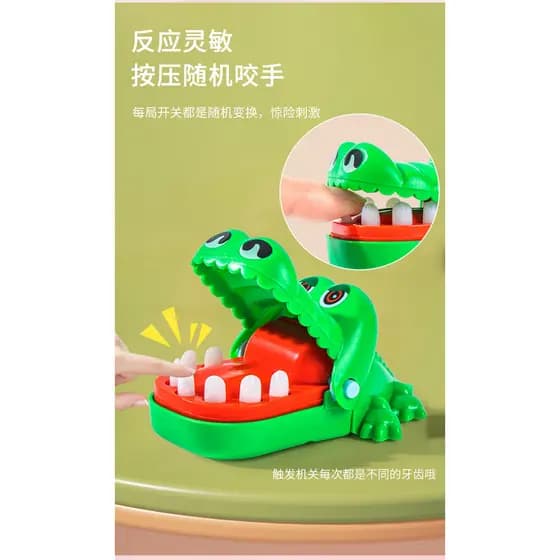 Mini mordida mão crocodilo brinquedos interativos criativo complicado brinquedos de descompressão diversão Desktop venti