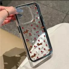 Adequado para iPhone 11/12/13/14/15/16/17 Pro Max Dachshund Dog Graffiti Capa de telefone três em um