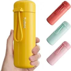 Exllena Mini 6.8oz/200ml, totalmente isolada para bebidas quentes e frias, bolsa com alça de transporte - 100% à prova d