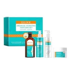 Conjunto de Cuidados Capilares Hidratantes com Óleo de Argan - Tratamento Profundo, Reparador e Nutritivo para Cabelos S