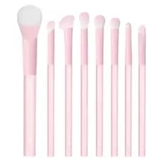 Pincéis de Maquiagem MSQ, Conjunto de 8 Pincéis de Pó com Cerdas Sintéticas para Misturar, Aplicar Sombra, Delineador, C