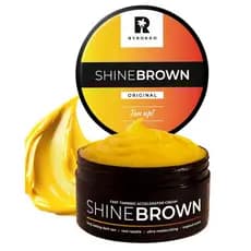 Byrokko Shine Brown Acelerador de Bronzeado Premium, 1 Lata x 210 ml para Uso em Espreguiçadeiras e ao Ar Livre, Bronzea