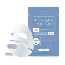 4 Máscaras de Colágeno Bio, Máscara Facial Hidratante de Colágeno, Hidrata Profundamente e Firma para Melhorar Rugas Fac