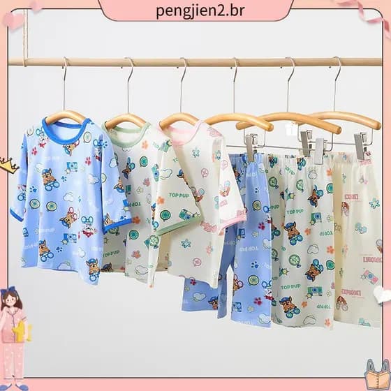 pijama infantil pijama infantil patrulha canina pijama infantil menino Pijama Masculino Equipe Canina 2024 Novo Conjunto