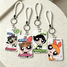 Adorável Protetor De Cartão Powerpuff Girls – Ideal Para Armazenar Identificaçãos , Cartões De Ônibus E Membro