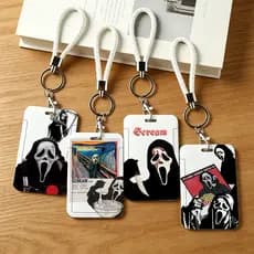 Porta-Cartões Ghostface Do Filme Scream , Tipo Slide Durável Para Estudantes , Ônibus E De Identificação
