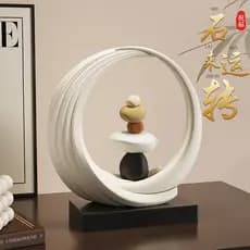 escultura decorativa decoração minimalista para sala centro de mesa decoração mesa presente criativo