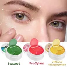 30 Pares/caixa Máscara para Olhos de Colágeno Dourado, Hidratante e Calmante, para Olheiras, com Pro-Xylane, Ácido Hialu