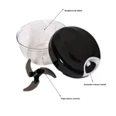 TRITURADOR de Alimentos 500ml - Compacto, Leve e Fácil de Limpar