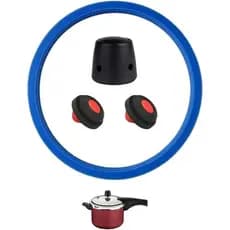 KIT Borracha de Silicone Tramontina, 20cm, com 1 Peso MINI UNI e 2 Válvulas, para Panela de Pressão Vancouver 3L/4,5L