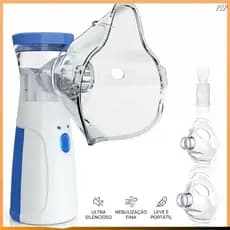 Inalador Nebulizador Portátil Ultrassônico Mesh Silencioso a Bateria para Crianças e Adultos Saúde Das Vias