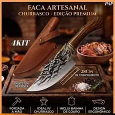 Facas Artesanais Forjadas Dragão Oriental Aço Inox Profissional Luxo Cozinha Churrasco Ultra-Afiada