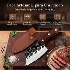 Faca de chef afiada, para cortar carne, específica para talhos, um utensílio prático para a cozinha