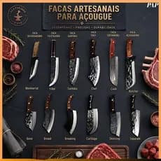 Faca de cozinha forjada, moldada em uma única peça, com bainha, afiada e durável, ideal para uso doméstico