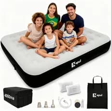 Colchão Inflável Casal Cama De Campanha Bomba Inflável Com Bateria De Lítio Integrada 195*150*25cm 4000mah