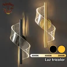 Arandela de Parede LED Moderna Nórdica Luz Suave Protege os Olhos luminária  para Sala Quarto Corredor Cabeceira（110-220