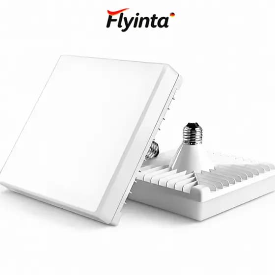 Flyinta Luminária Plafon LED Quadrado para Casa Super Branca 6500K E27 Alta Potência Ultra Brilhante Bivolt Econômica