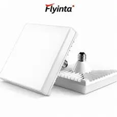 Flyinta Luminária Plafon LED Quadrado para Casa Super Branca 6500K E27 Alta Potência Ultra Brilhante Bivolt Econômica