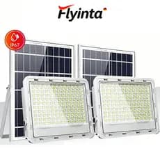 Flyinta Pró Enorme Brilhante Refletor Led Lâmpada Solar 100000W Luz De Led IP67 à Prova D'Água Externas