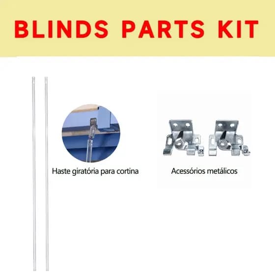 Kit De Acessórios Para Cortinas Incluindo Parafusos De Expansão e Suportes Para Cortinas Fornecido Gratuitamente