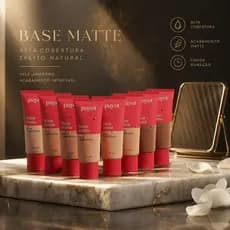 Base Líquida Matte Payot 30ml Alta Cobertura Longa Duração Controle da Oleosidade