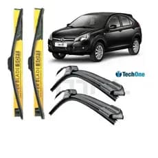 KIT PALHETAS SILICONE LIMPADOR PARABRISA JAC J3 2011 À 2015