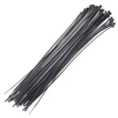 KIT 100 ABRACADEIRAS NYLON 5MM X 250MM PRETA