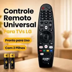 Controle Remoto HY-345 para TV LG Pronto para Usar com Atalhos e 2 Pilhas Inclusas