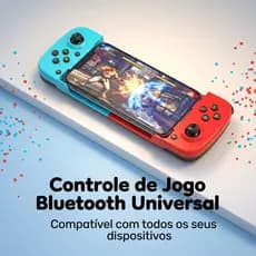 Controle Bluetooth Sem Fio para Celular, Gamepad Extensível Android iOS Switch PC
